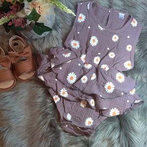Cute baby girl light purple romper. Shoes not included.